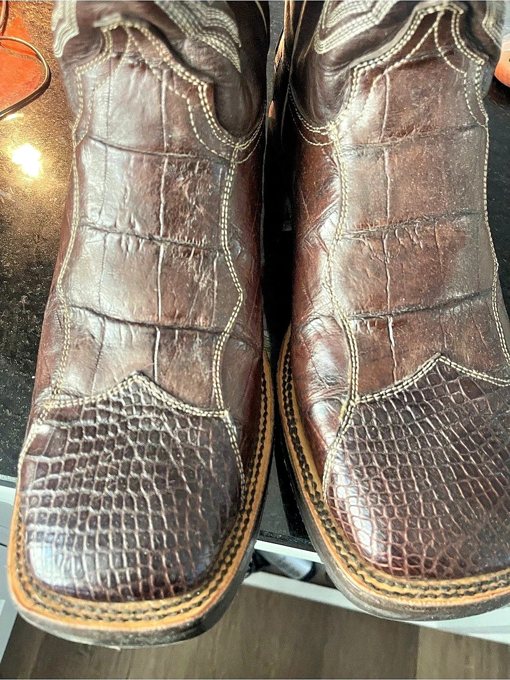 Vaccari Western Boots Brown US 13D